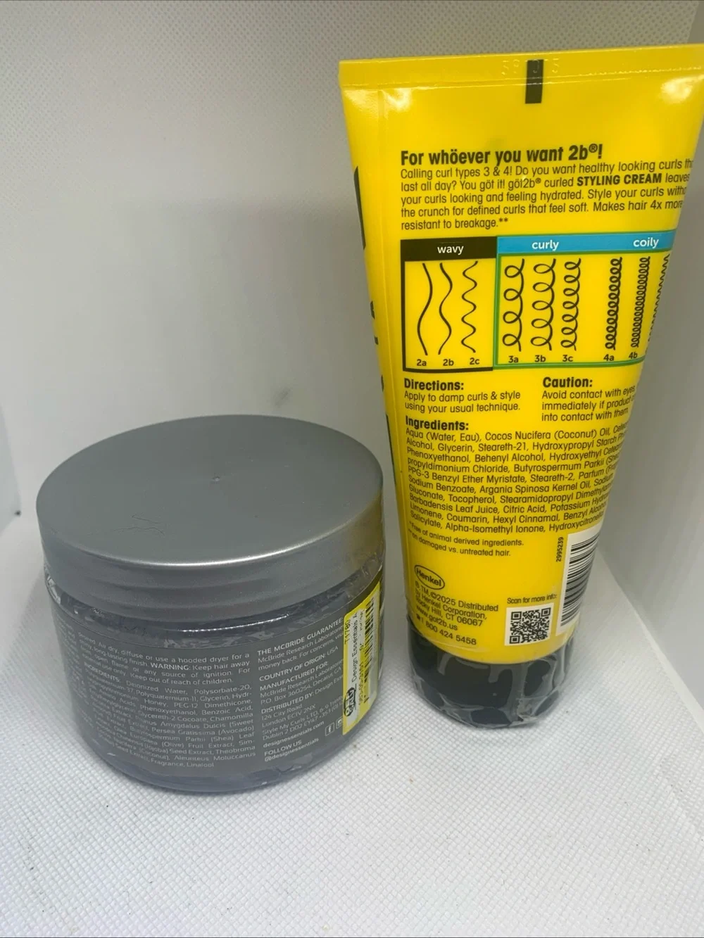göt2b Curled Styling Cream & Honey Curl Foaming Custard for Curly and Coily Hair